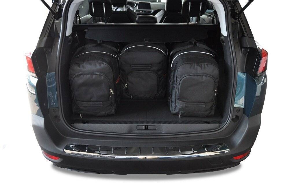Torby KJUST SPORT do Peugeot 5008 II (P87E) — torby wyjmowane z bagażnika krok po kroku