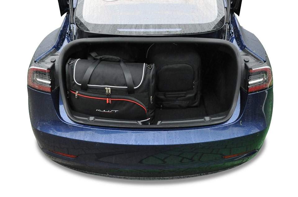 Torby KJUST AERO do Tesla Model 3 I (5YJ3) — torby wyjmowane z bagażnika krok po kroku