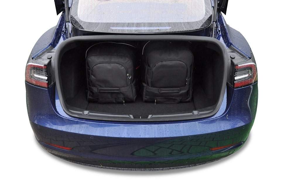 Torby KJUST AERO do Tesla Model 3 I (5YJ3) — torby wyjmowane z bagażnika krok po kroku