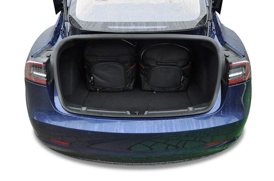 Torby KJUST SPORT do Tesla Model 3 I (5YJ3) — torby wyjmowane z bagażnika krok po kroku