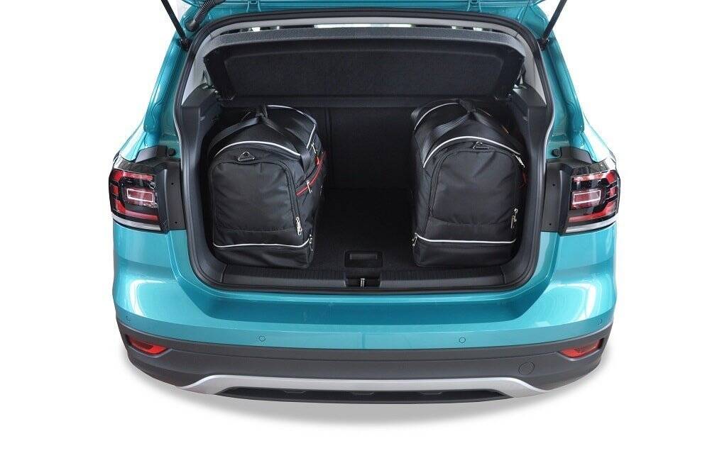 Torby KJUST SPORT do Volkswagen T-Cross I — torby wyjmowane z bagażnika krok po kroku