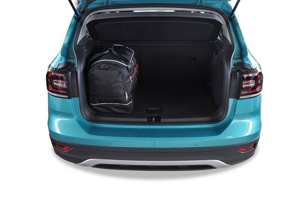 Torby KJUST SPORT do Volkswagen T-Cross I — torby wyjmowane z bagażnika krok po kroku
