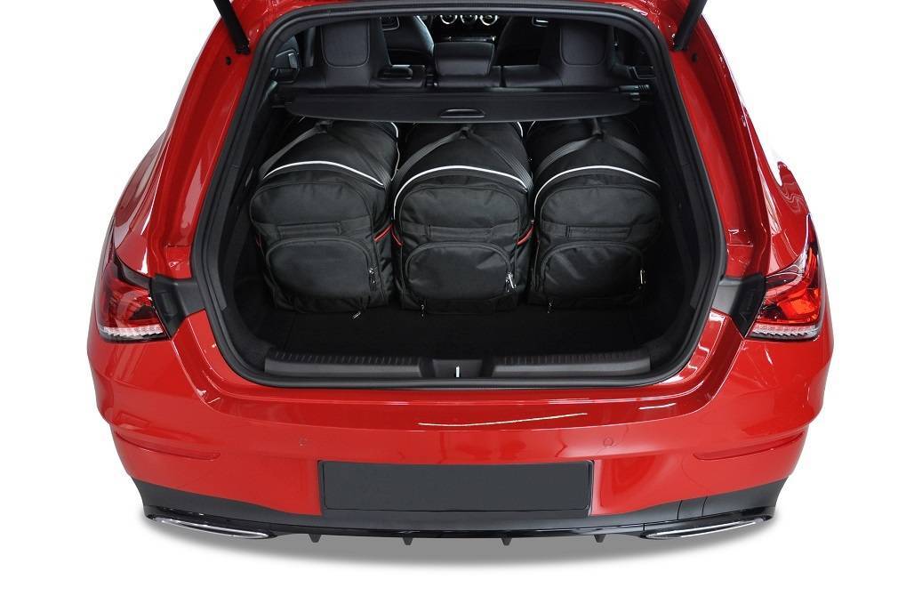 Torby KJUST SPORT do Mercedes-Benz CLA Shooting Brake X118 — torby wyjmowane z bagażnika krok po kroku