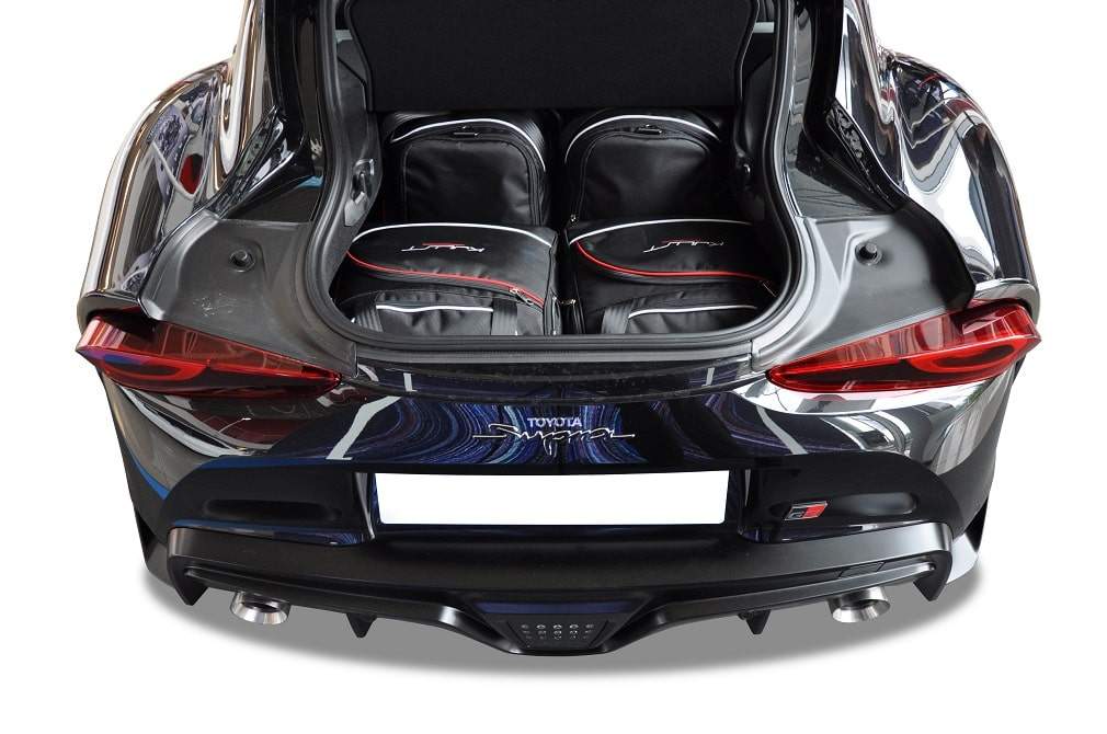 Torby KJUST AERO do Toyota Supra V (DB) — zestaw ułożony w bagażniku