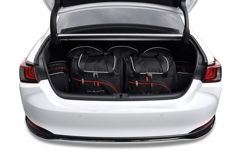 Torby KJUST AERO do Lexus ES Hybrid VII (XZ10) — zestaw ułożony w bagażniku