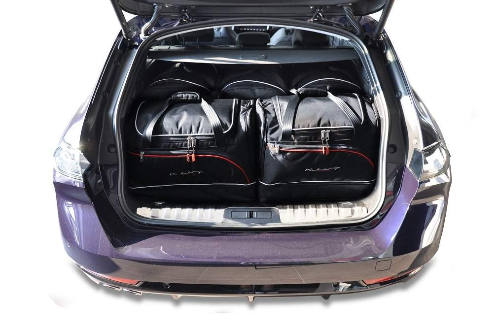 Torby KJUST SPORT do Peugeot 508 SW II — zestaw ułożony w bagażniku