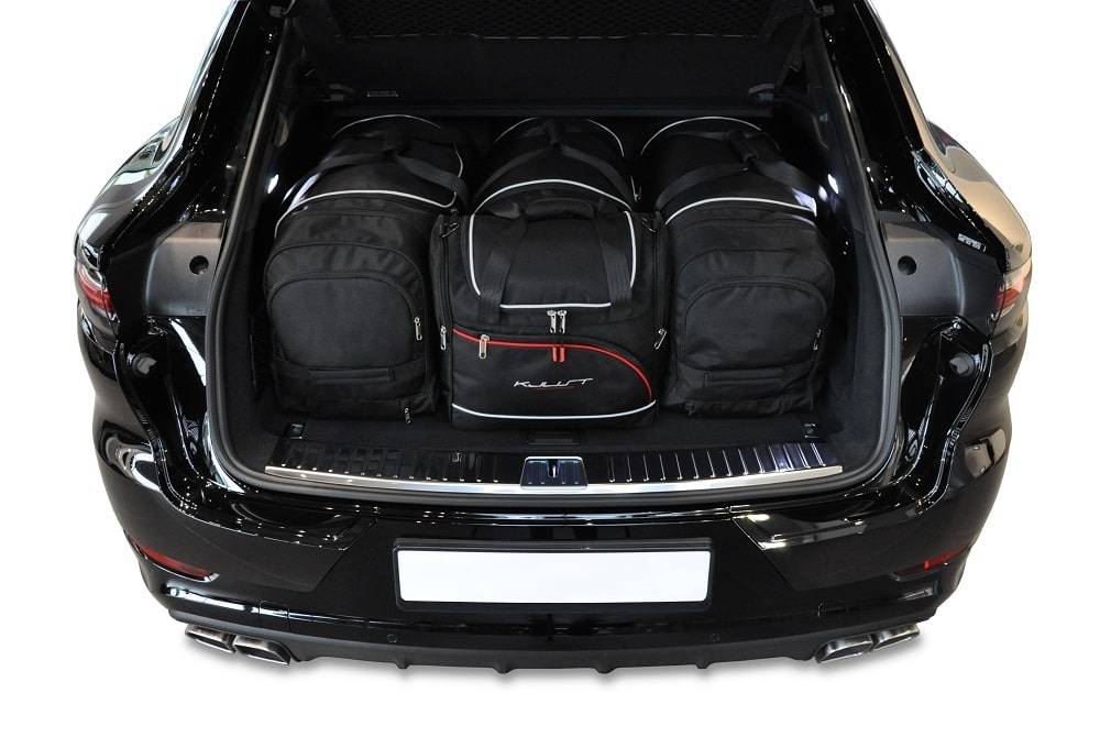 Torby KJUST AERO do Porsche Cayenne Coupe III (9YB) — zestaw ułożony w bagażniku