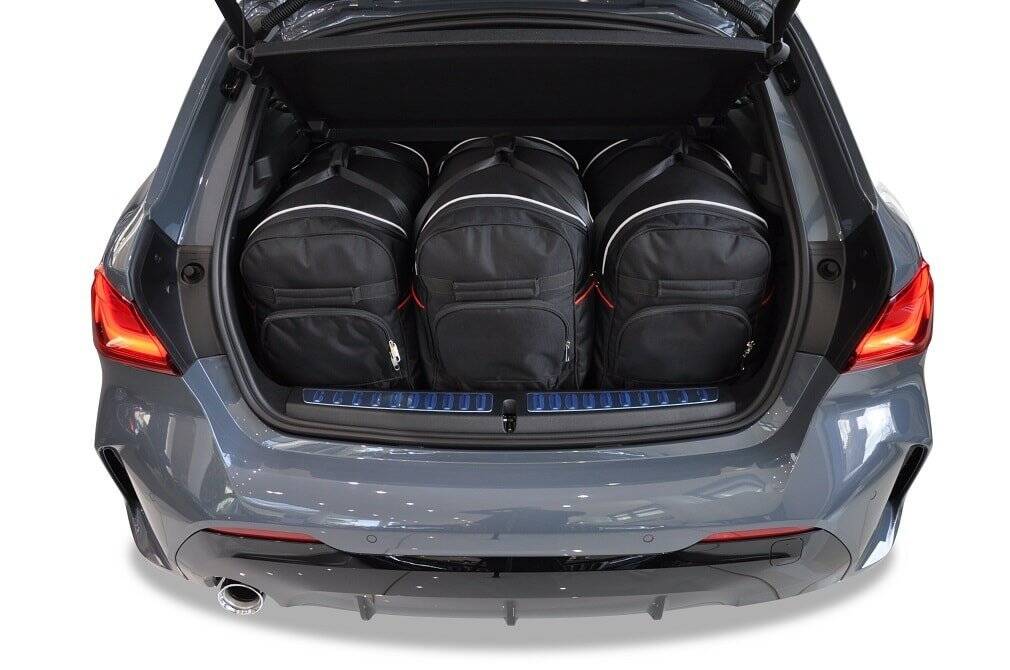 Torby KJUST TROLLEY do BMW 1 / M Hatchback F40 — zestaw ułożony w bagażniku