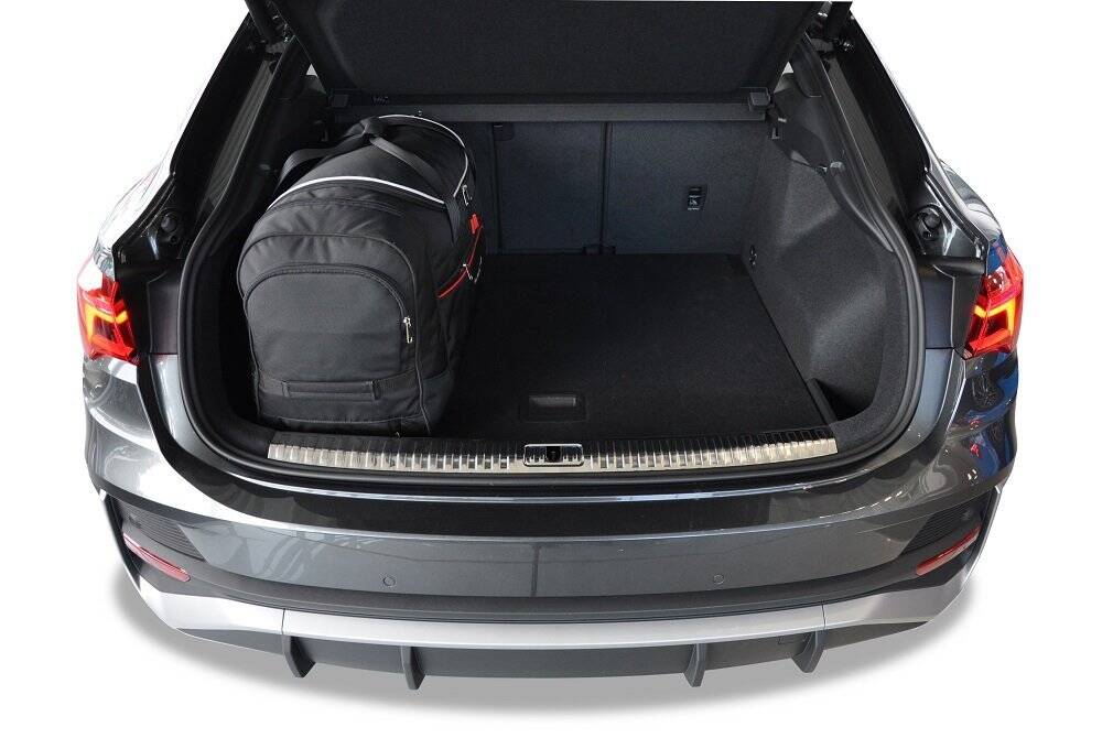 Torby KJUST SPORT do Audi Q3 / RS Q3 Sportback F3 — torby wyjmowane z bagażnika krok po kroku