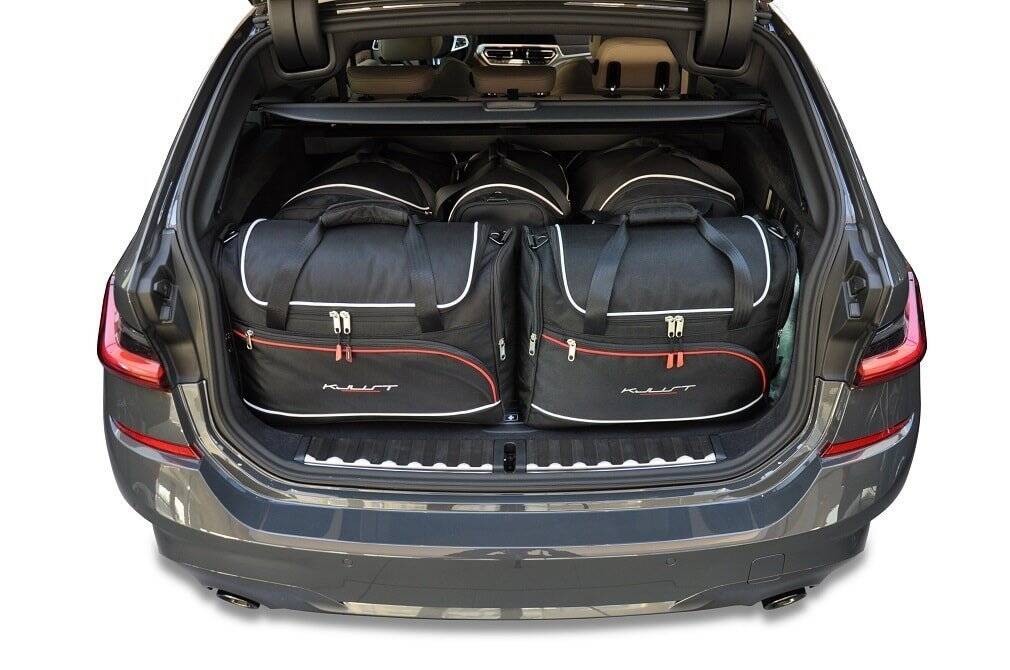 Torby KJUST AERO do BMW 3 / M3 Touring G21 — zestaw ułożony w bagażniku