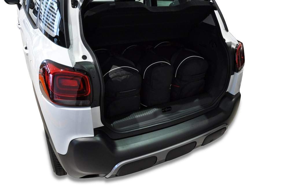 Torby KJUST SPORT do Citroen C3 Aircross I — zestaw ułożony w bagażniku