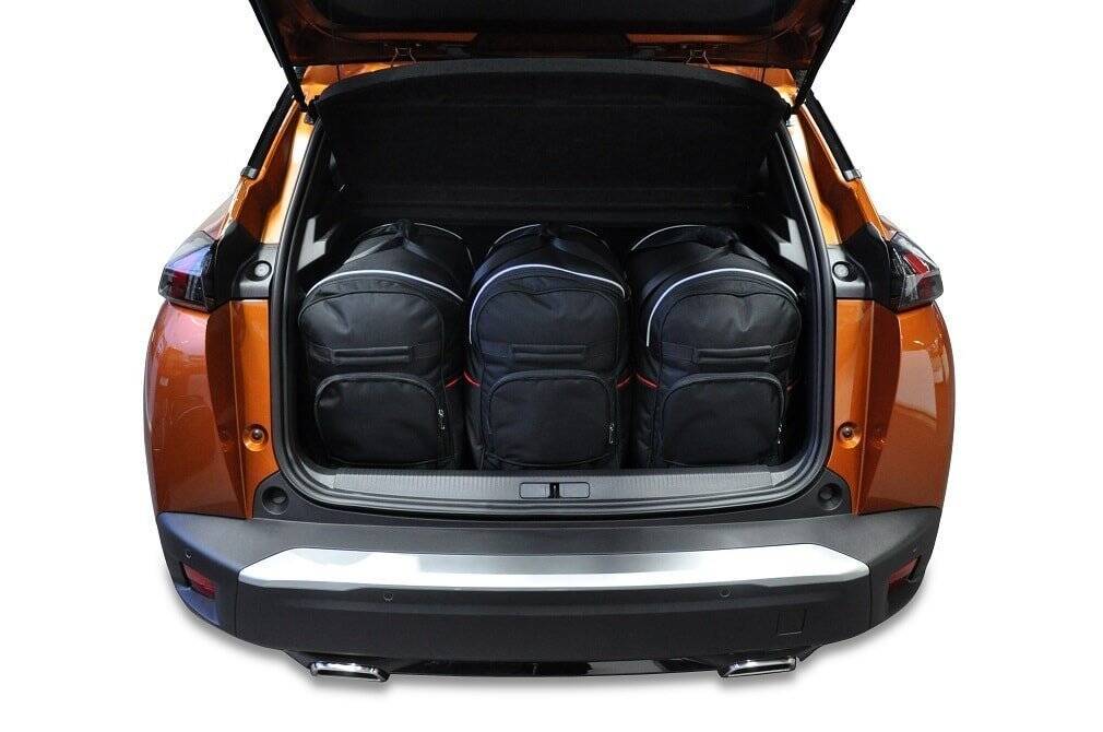 Torby KJUST TROLLEY do Peugeot 2008 II (P24) — zestaw ułożony w bagażniku