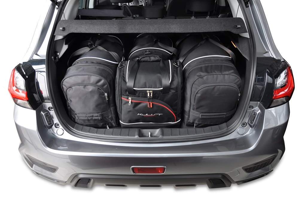 Torby KJUST SPORT do Mitsubishi ASX I — zestaw ułożony w bagażniku