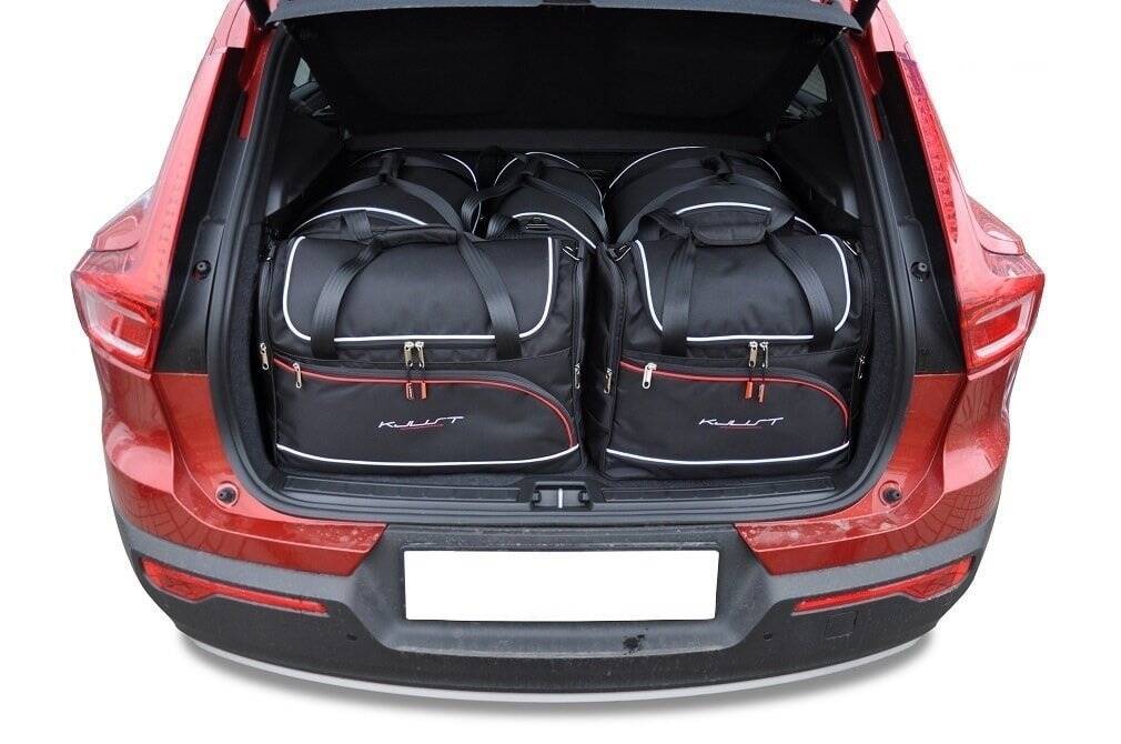 Torby KJUST AERO do Volvo XC40 Plug-In Hybrid I (536) — zestaw ułożony w bagażniku
