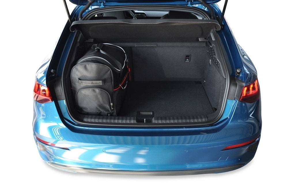 Torby KJUST TROLLEY do Audi A3 Sportback 8Y — torby wyjmowane z bagażnika krok po kroku