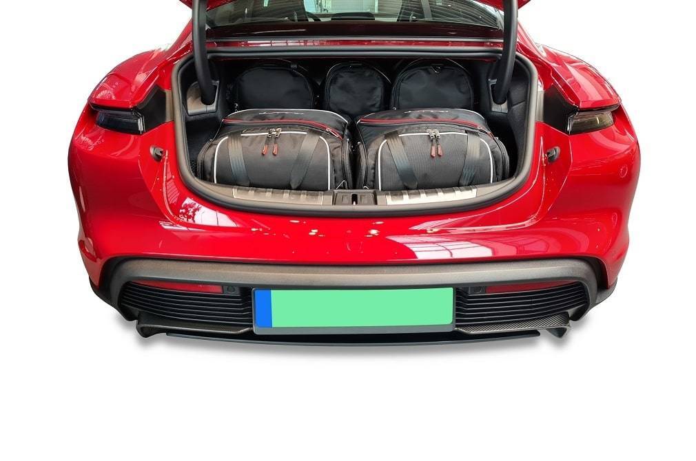 Torby KJUST AERO do Porsche Taycan Grand Tourer Electric I (9J1) — zestaw ułożony w bagażniku