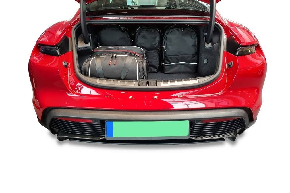 Torby KJUST AERO do Porsche Taycan Grand Tourer Electric I (9J1) — torby wyjmowane z bagażnika krok po kroku
