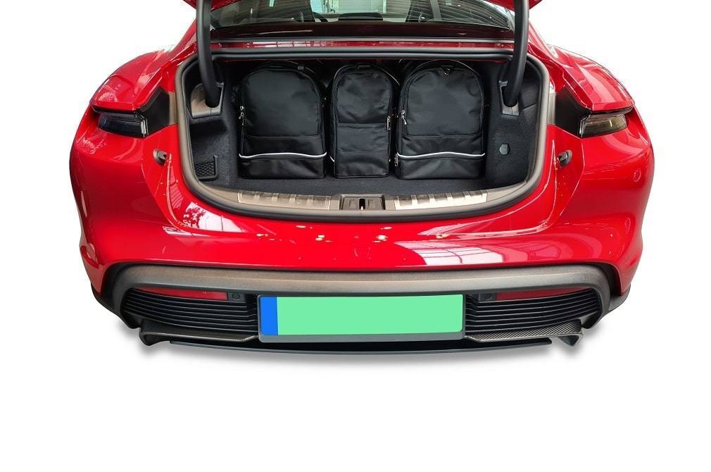 Torby KJUST AERO do Porsche Taycan Grand Tourer Electric I (9J1) — torby wyjmowane z bagażnika krok po kroku