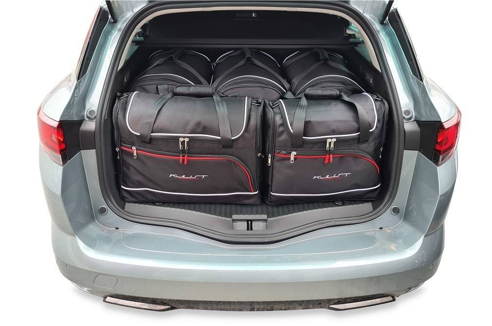 Torby KJUST AERO do Renault Megane Grandtour Plug-In Hybrid IV — zestaw ułożony w bagażniku