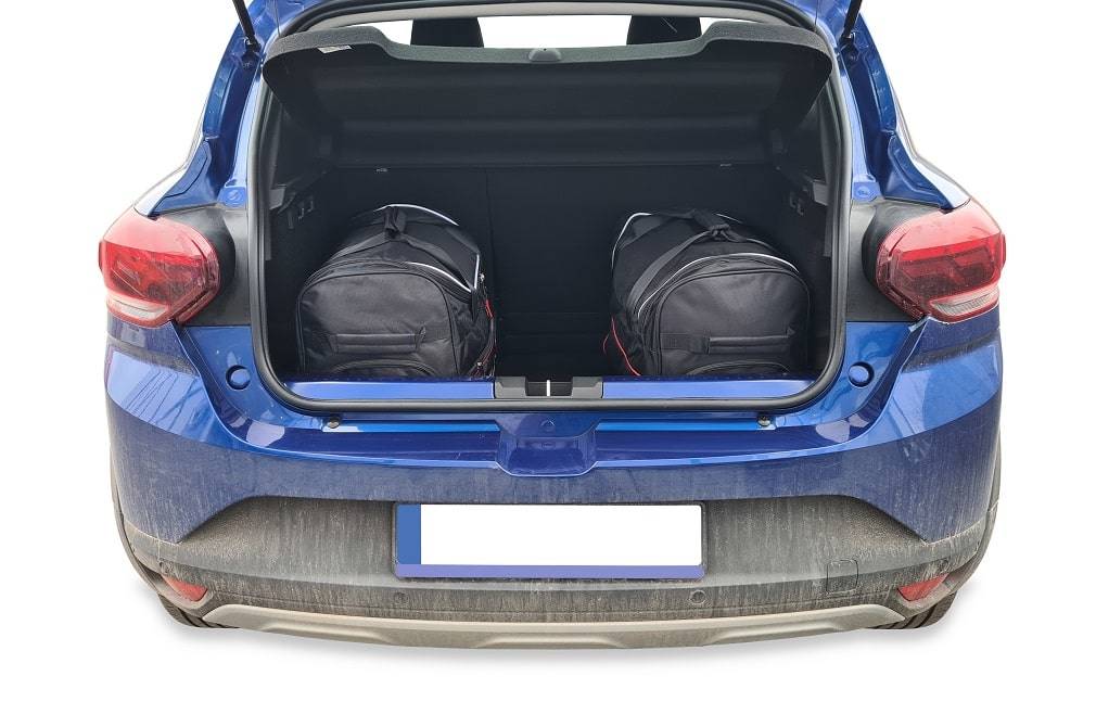 Torby KJUST SPORT do Dacia Sandero Hatchback / Stepway III — torby wyjmowane z bagażnika krok po kroku