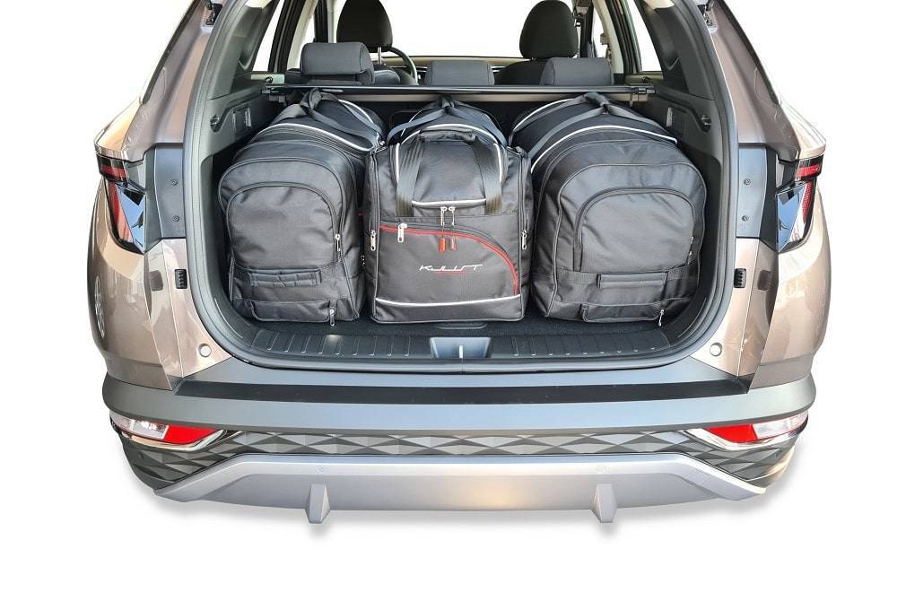 Torby KJUST AERO do Hyundai Tucson IV (NX4) — zestaw ułożony w bagażniku
