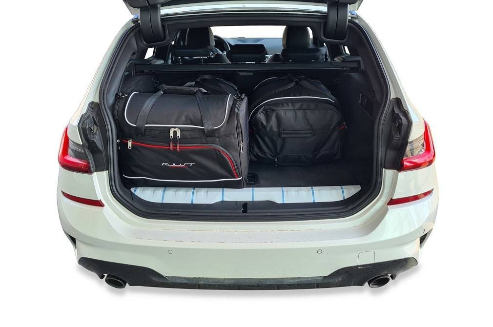 Torby KJUST AERO do BMW 3 Touring Plug-In Hybrid G21 — torby wyjmowane z bagażnika krok po kroku