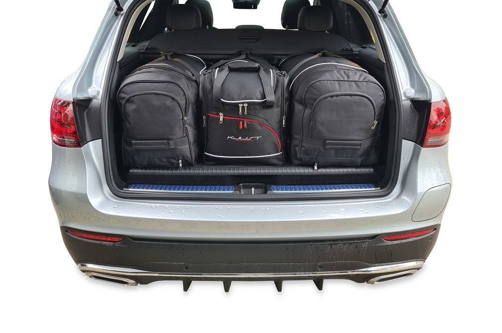 Torby KJUST AERO do Mercedes-Benz GLC SUV Plug-In Hybrid X253 — zestaw ułożony w bagażniku