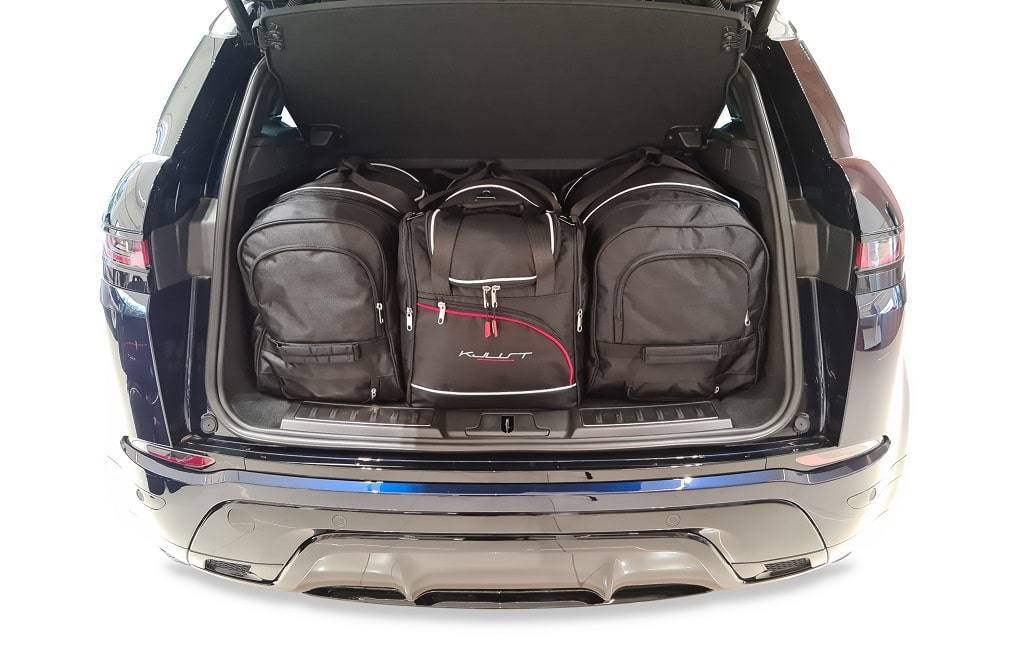 Torby KJUST AERO do Land Rover Range Rover Evoque II (L551) — zestaw ułożony w bagażniku