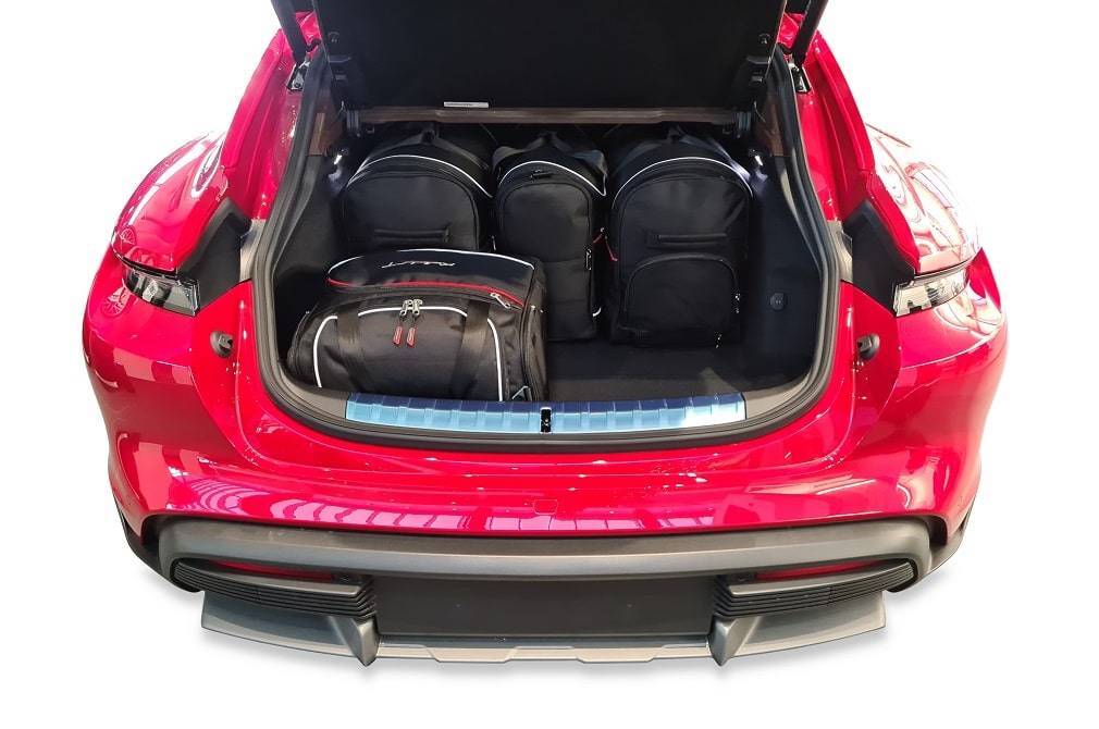 Torby KJUST AERO do Porsche Taycan Sport Turismo / Cross Turismo Electric I (9J1) — torby wyjmowane z bagażnika krok po kroku