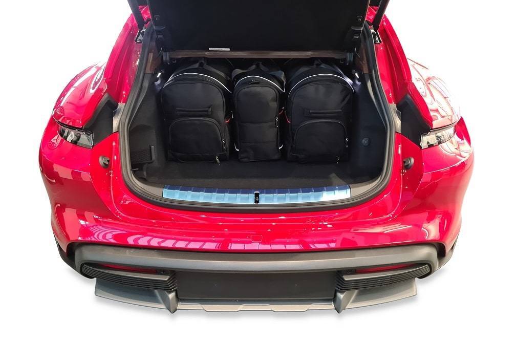 Torby KJUST AERO do Porsche Taycan Sport Turismo / Cross Turismo Electric I (9J1) — torby wyjmowane z bagażnika krok po kroku