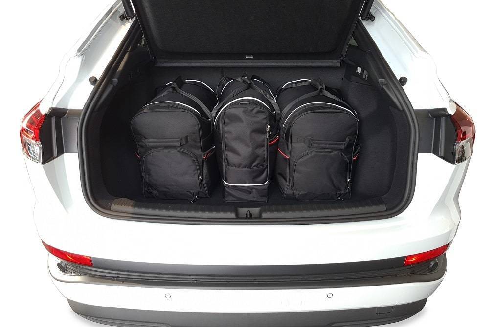 Torby KJUST AERO do Audi Q4 e-tron Sportback F4 — torby wyjmowane z bagażnika krok po kroku