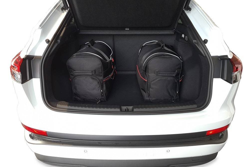Torby KJUST AERO do Audi Q4 e-tron Sportback F4 — torby wyjmowane z bagażnika krok po kroku