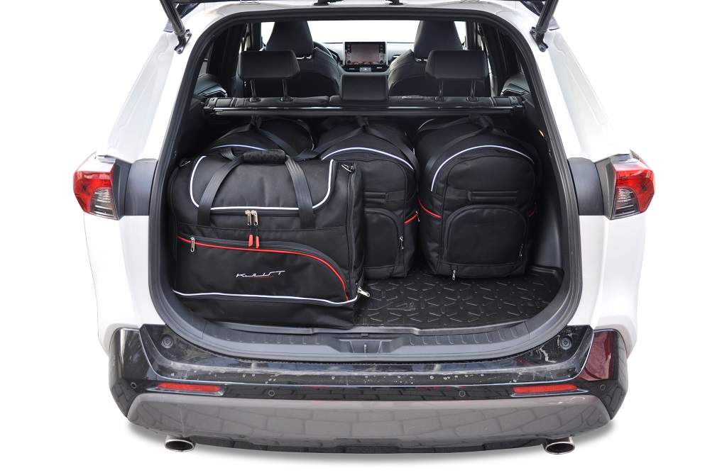 Torby KJUST SPORT do Toyota RAV4 Plug-In Hybrid V (H5) — torby wyjmowane z bagażnika krok po kroku