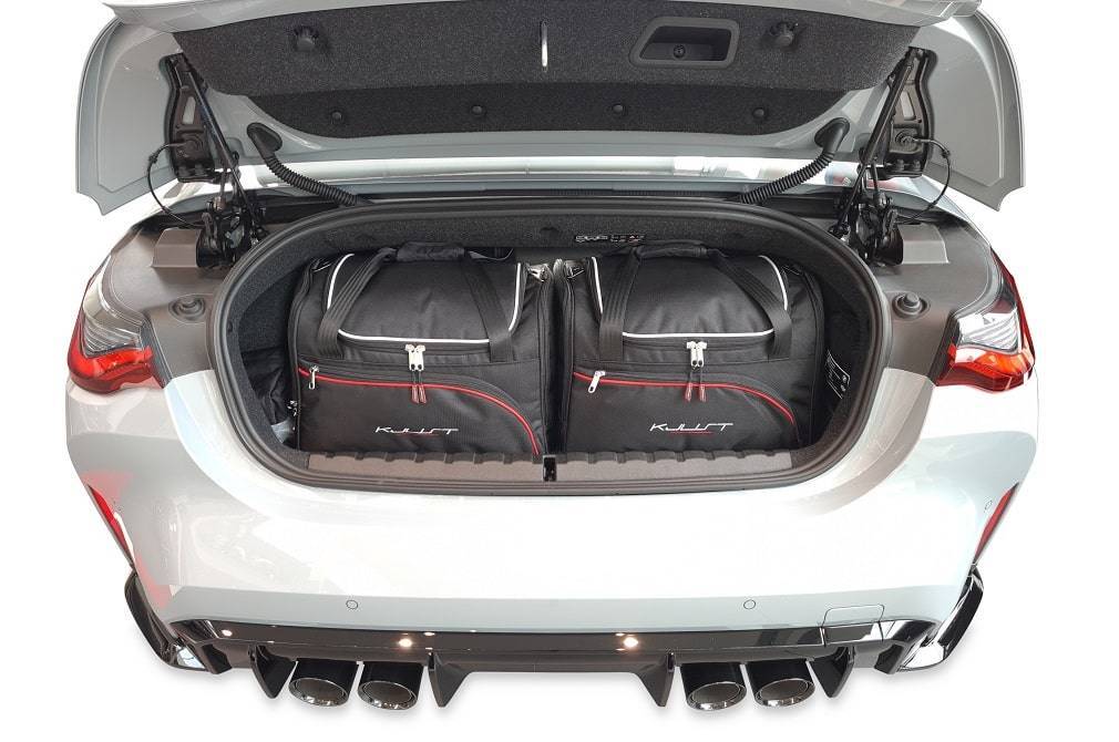 Torby KJUST AERO do BMW 4 / M4 Cabrio G23 — zestaw ułożony w bagażniku