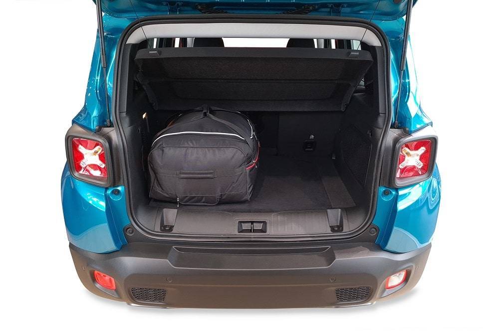 Torby KJUST TROLLEY do Jeep Renegade Plug-In Hybrid I (BU/520) — torby wyjmowane z bagażnika krok po kroku