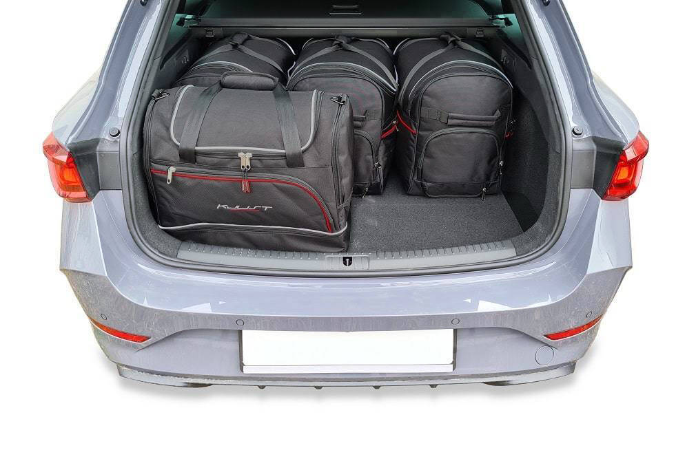 Torby KJUST SPORT do Cupra Leon Sportstourer Plug-In Hybrid II — torby wyjmowane z bagażnika krok po kroku