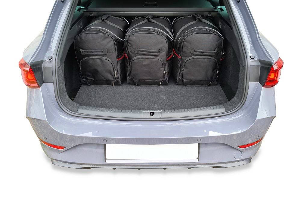 Torby KJUST SPORT do Cupra Leon Sportstourer Plug-In Hybrid II — torby wyjmowane z bagażnika krok po kroku
