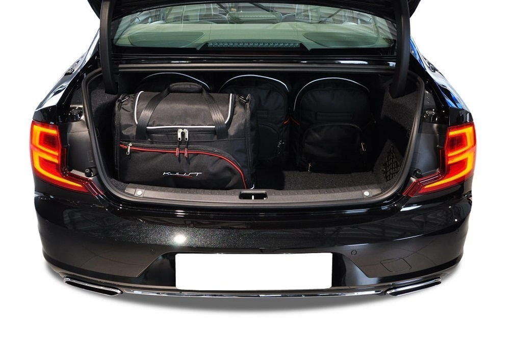 Torby KJUST SPORT do Volvo S90 HEV/MHEV Hybrid II (234) — torby wyjmowane z bagażnika krok po kroku