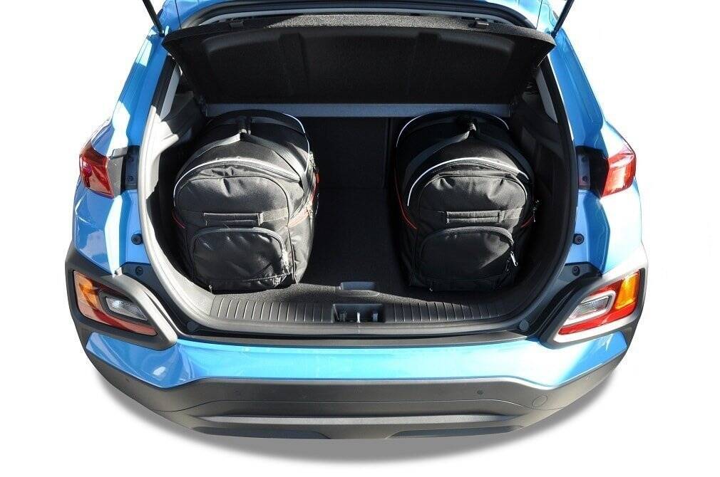 Torby KJUST AERO do Hyundai Kona Electric I (OS) — torby wyjmowane z bagażnika krok po kroku