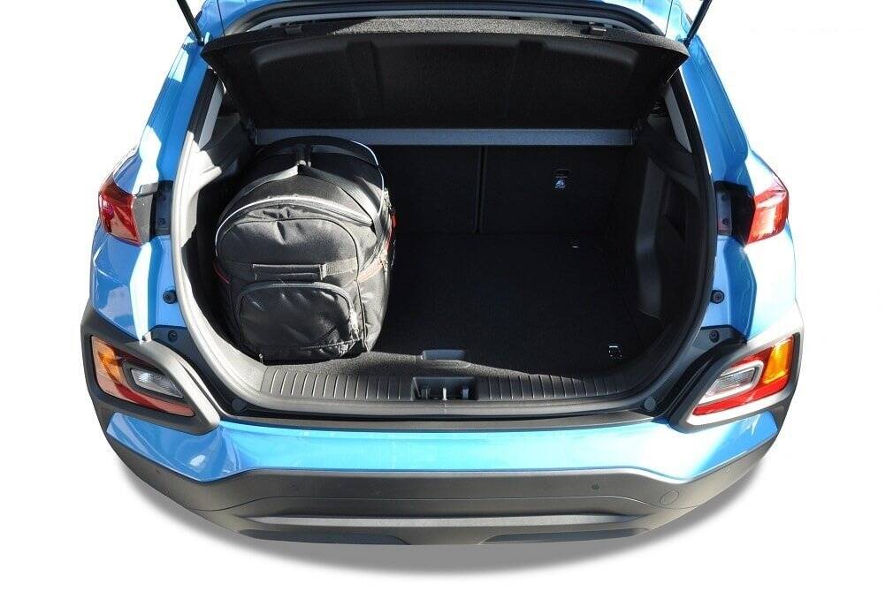 Torby KJUST AERO do Hyundai Kona Electric I (OS) — torby wyjmowane z bagażnika krok po kroku