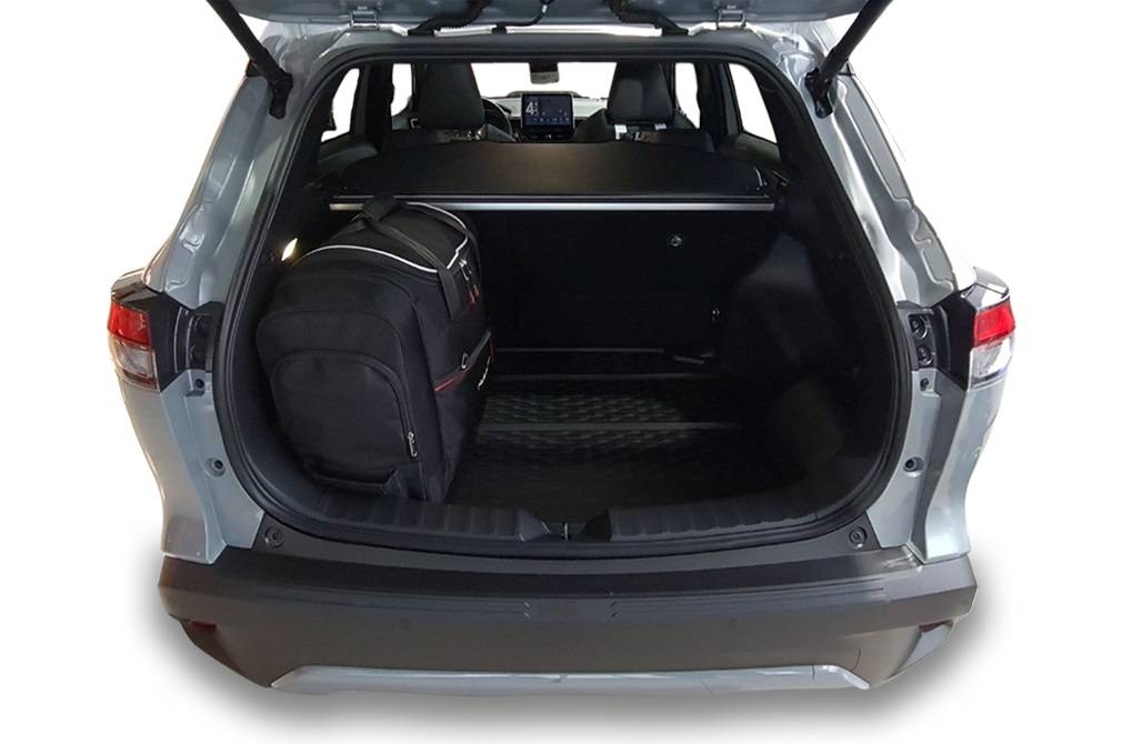 Torby KJUST TROLLEY do Toyota Corolla Cross Hybrid XG10 — torby wyjmowane z bagażnika krok po kroku