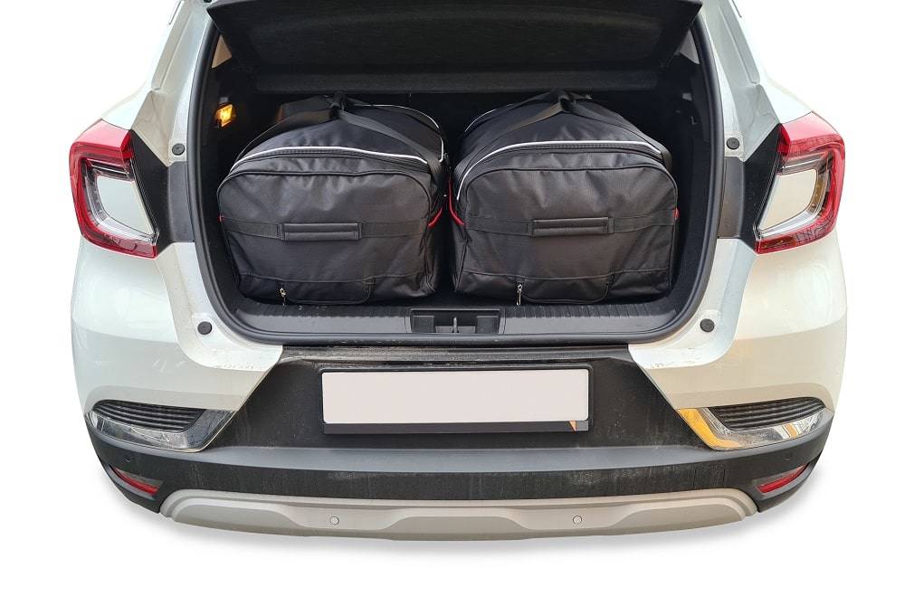 Torby KJUST TROLLEY do Renault Captur Hybrid II — zestaw ułożony w bagażniku
