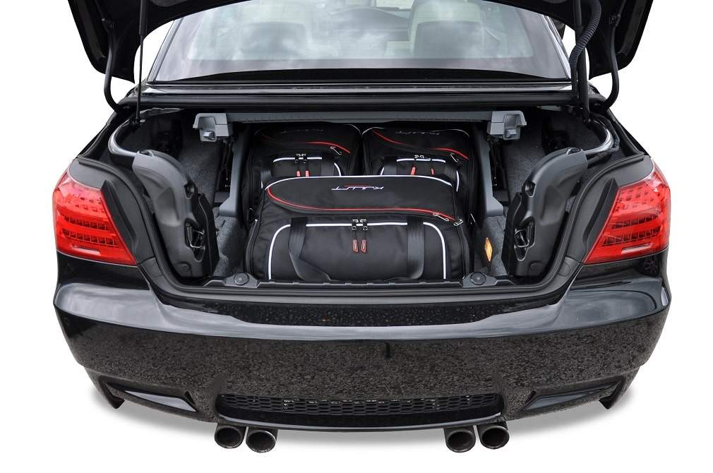 Torby KJUST AERO do BMW 3 / M3 Cabrio E93 — zestaw ułożony w bagażniku