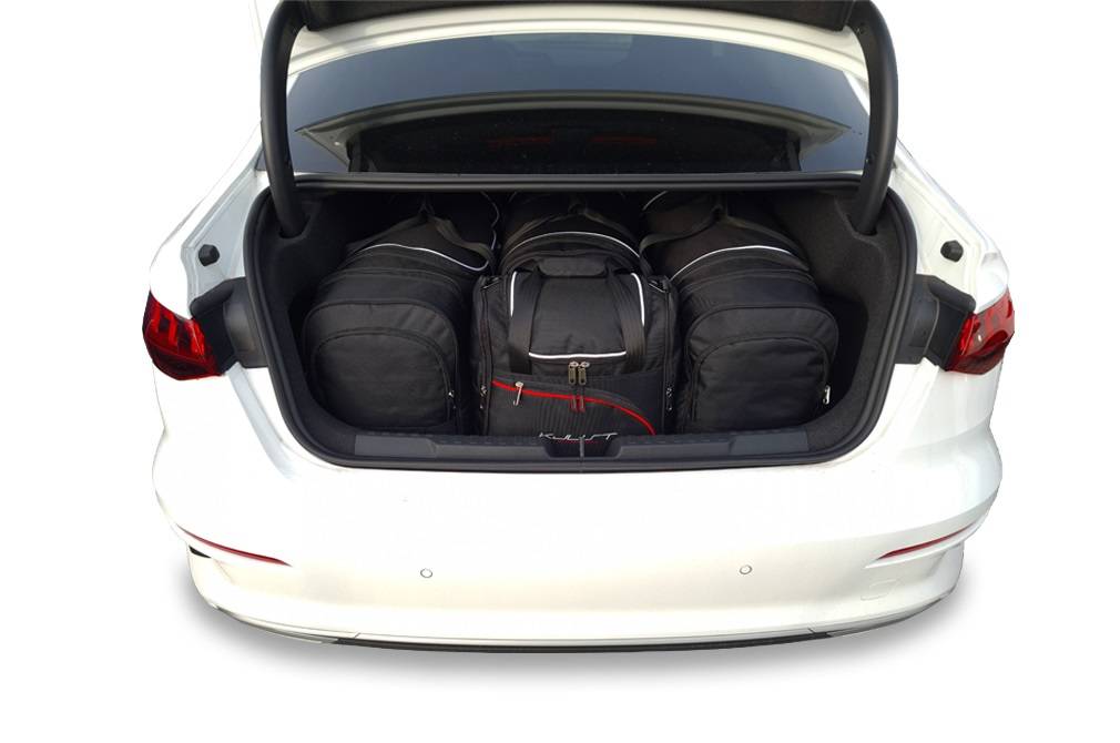 Torby KJUST AERO do Audi A3 Limousine 8Y — zestaw ułożony w bagażniku