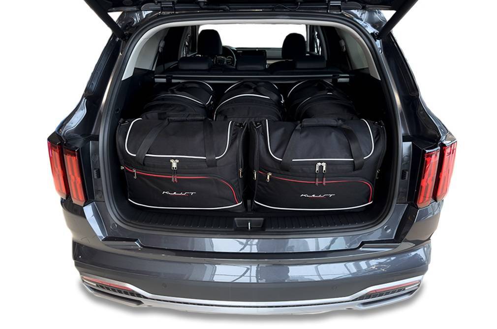 Torby KJUST AERO do Kia Sorento Hybrid IV — zestaw ułożony w bagażniku