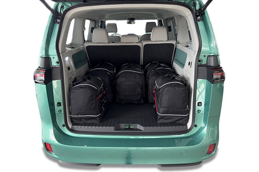 Torby KJUST SPORT do Volkswagen ID. Buzz I — torby wyjmowane z bagażnika krok po kroku