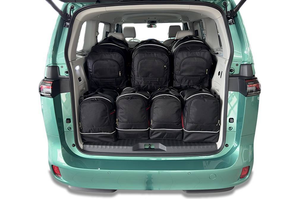 Torby KJUST AERO do Volkswagen ID. Buzz I — torby wyjmowane z bagażnika krok po kroku