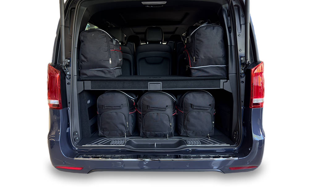 Torby KJUST SPORT do Mercedes-Benz EQV Long W447 A2 — torby wyjmowane z bagażnika krok po kroku