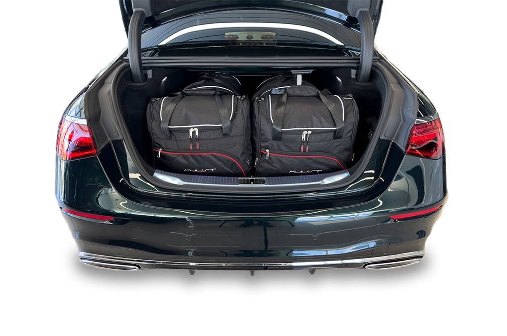 Torby KJUST SPORT do Mercedes-Benz S Limousine Long V223 — zestaw ułożony w bagażniku