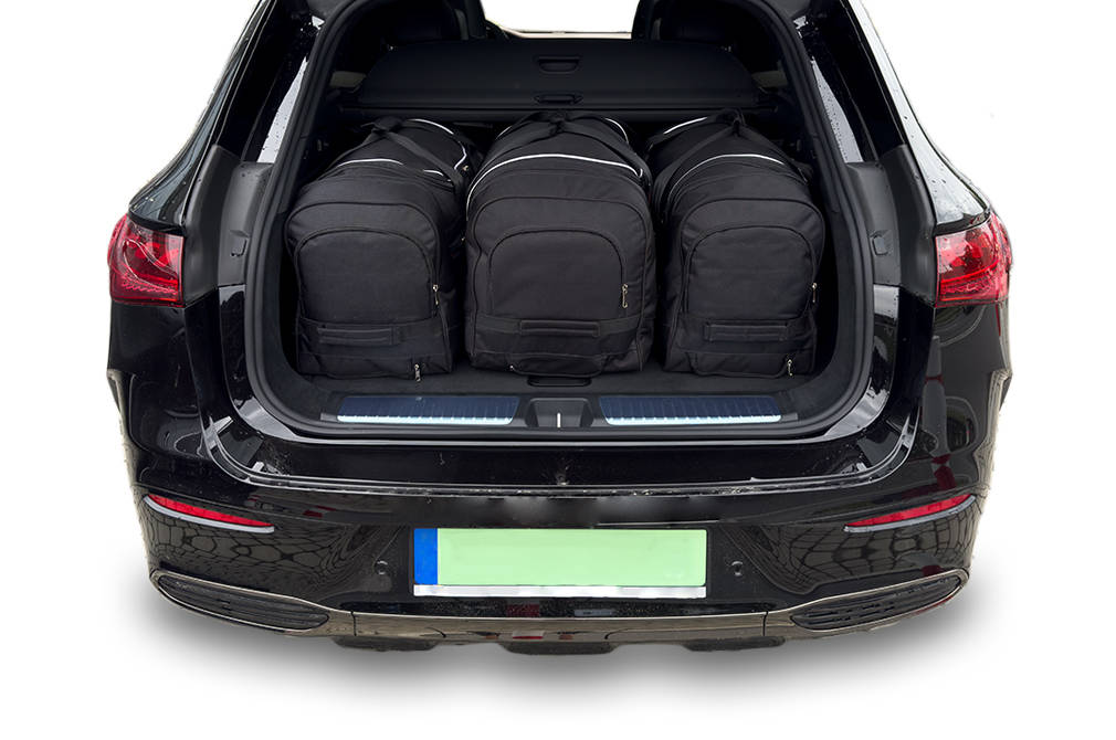 Torby KJUST TROLLEY do Mercedes-Benz EQE SUV Electric X294 — zestaw ułożony w bagażniku